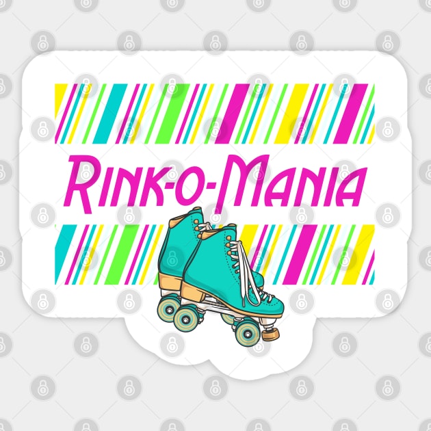 Rink O Mania Sticker by Ebony T-shirts